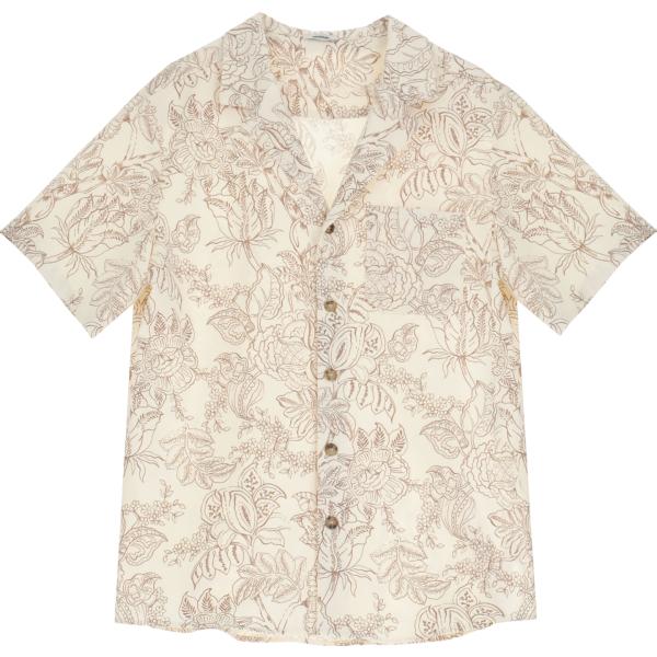 camicie a manica corta Imperial bianco a fiori