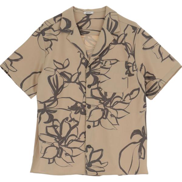 camicie a manica corta Imperial marrone con stampe