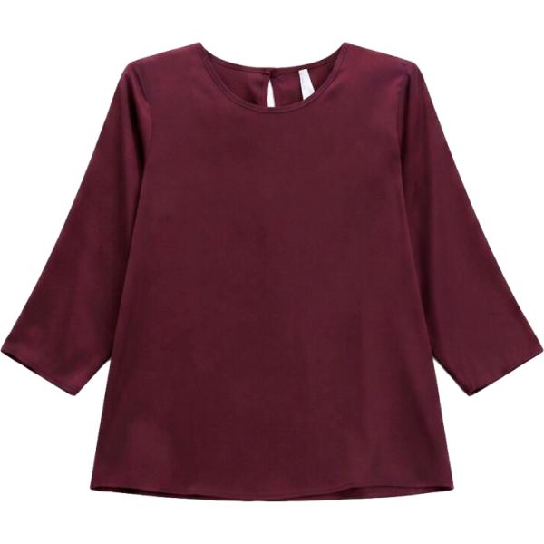 Blusa da donna in bordeaux girocollo Imperial