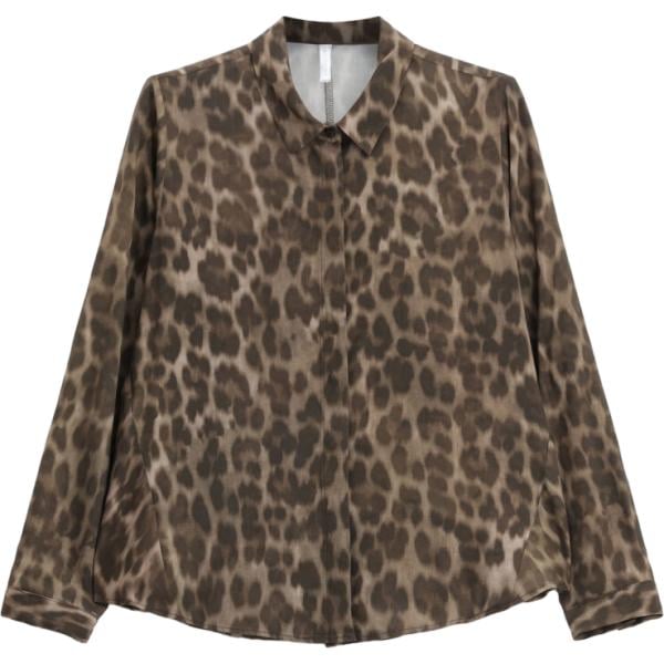 camicie Imperial marrone animalier