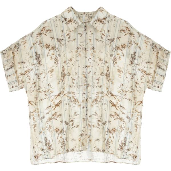 camicie a manica corta Imperial bianco con stampe