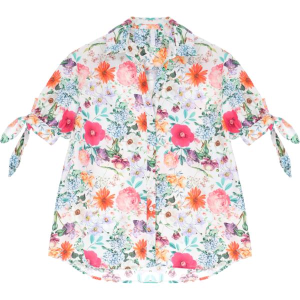 camicie a manica corta Imperial bianco con stampe
