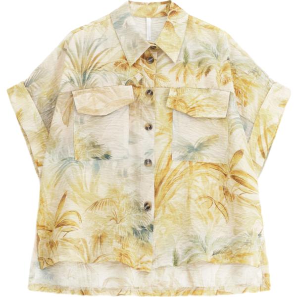 camicie a manica corta Imperial bianco con stampe