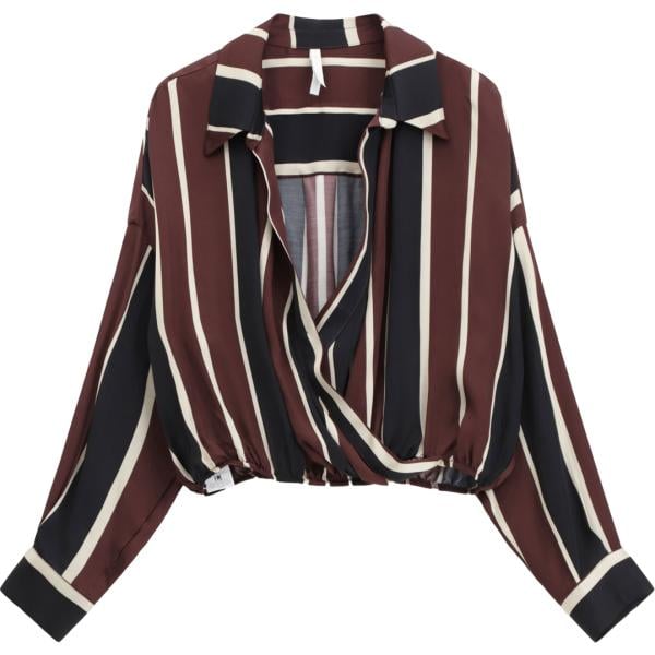 camicie Imperial nero a righe