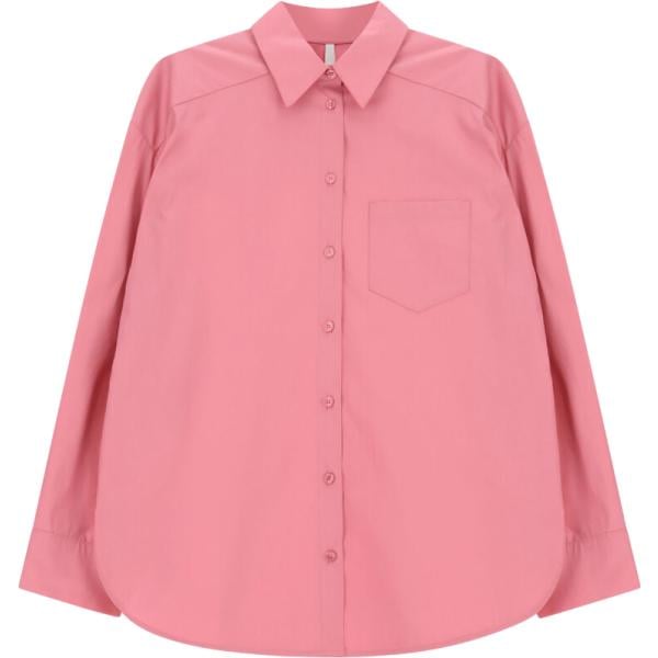 Camicia da donna in rosa chiaro collo classico a maniche lunghe Imperial