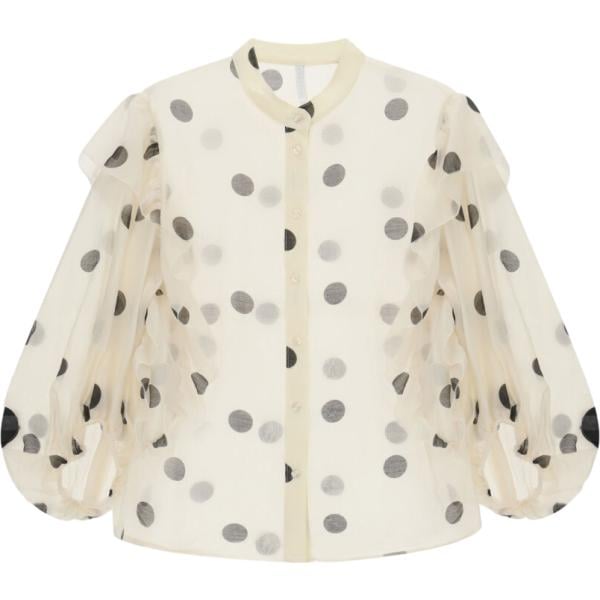 camicie Imperial bianco a pois