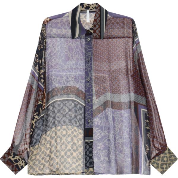 camicie Imperial marrone con stampe