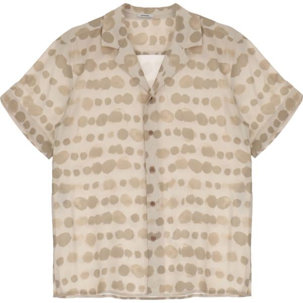 camicie a manica corta Imperial marrone geometrica