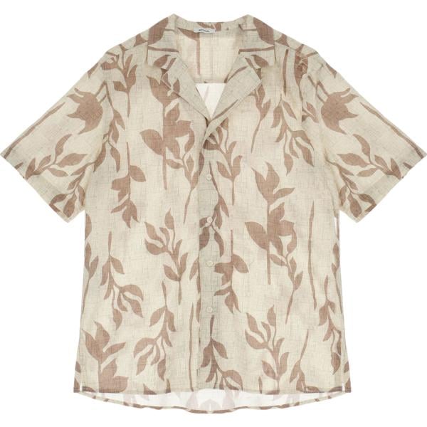 camicie a manica corta Imperial bianco a fiori