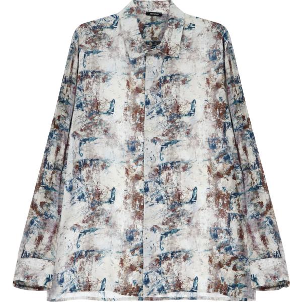 camicie Imperial bianco con stampe