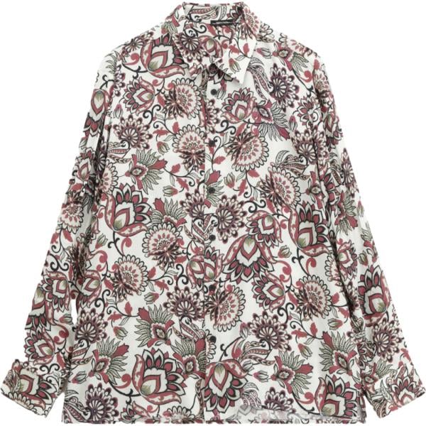 camicie Imperial marrone con stampe