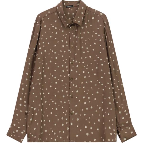 camicie Imperial marrone con stampe