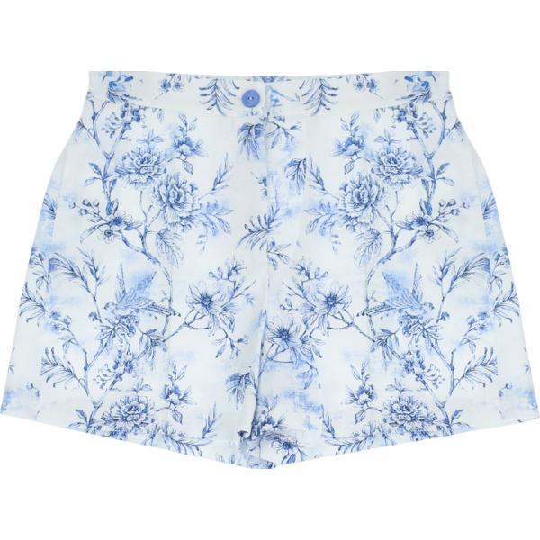 shorts Imperial bianco a fiori