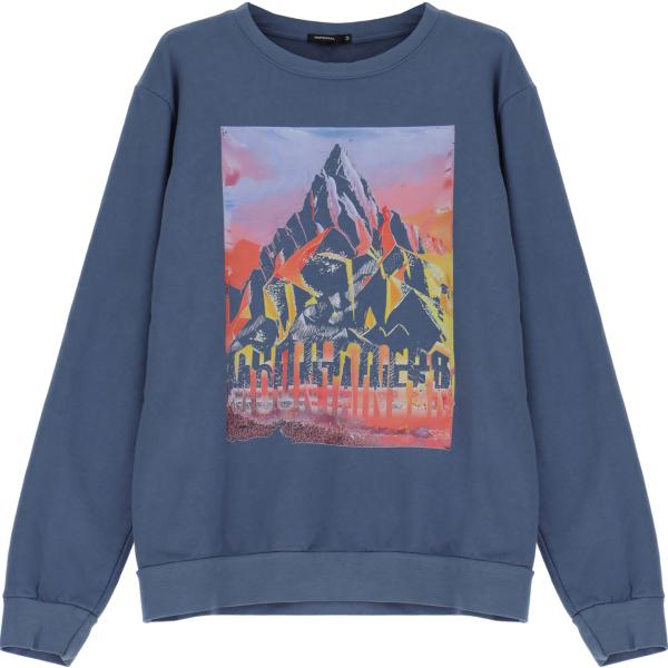 felpe Imperial blu con stampe