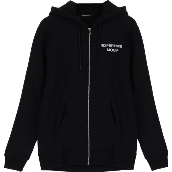 felpe con cappuccio Imperial nero con stampe