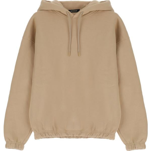 felpe con cappuccio Imperial bianco con stampe