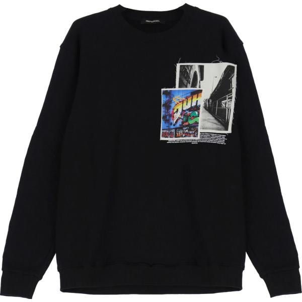 felpe Imperial nero con stampe