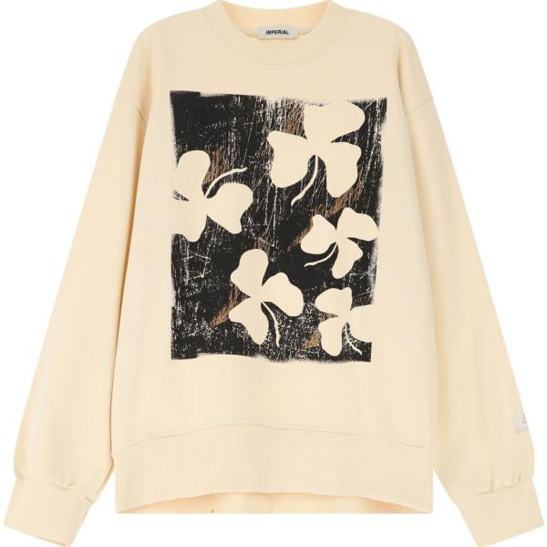 felpe Imperial marrone con stampe