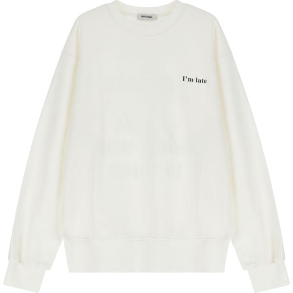 felpe Imperial bianco con stampe