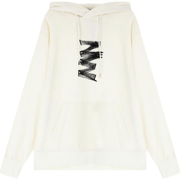felpe con cappuccio Imperial bianco con stampe
