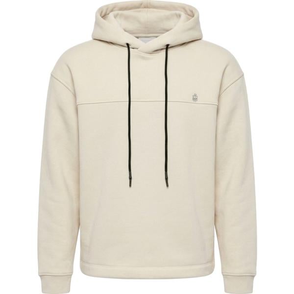Felpa con cappuccio da uomo in bianco avorio collo con cappuccio Imperial