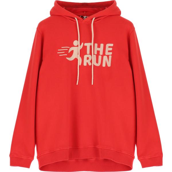 felpe con cappuccio Imperial rosso con stampe