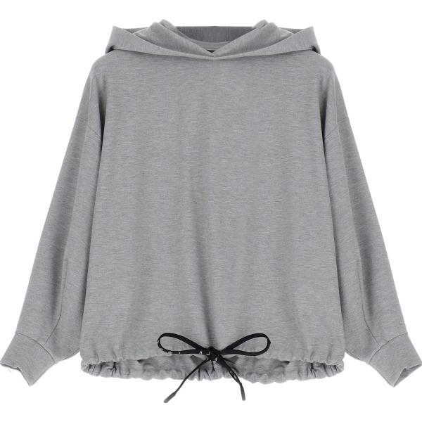 felpe con cappuccio Imperial grigio tinta unita