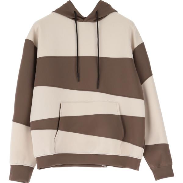 felpe con cappuccio Imperial marrone a righe