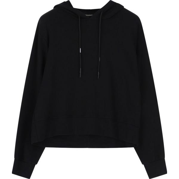 felpe con cappuccio Imperial nero tinta unita