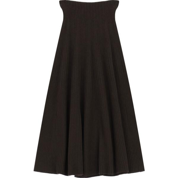 gonna lunga da donna in marrone scuro lungo a vita alta Imperial