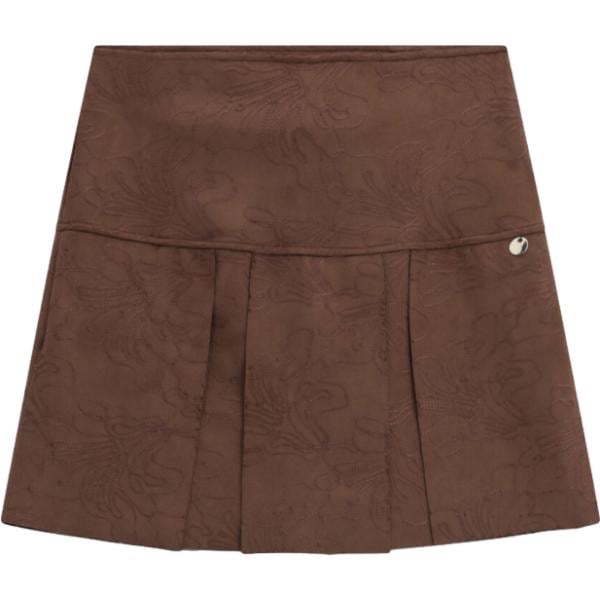 minigonne Imperial marrone a fiori