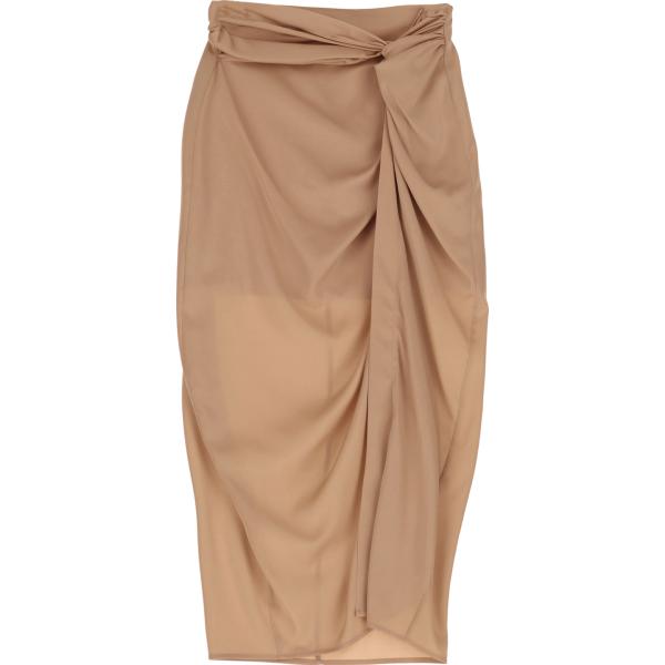 gonne longuette Imperial marrone tinta unita