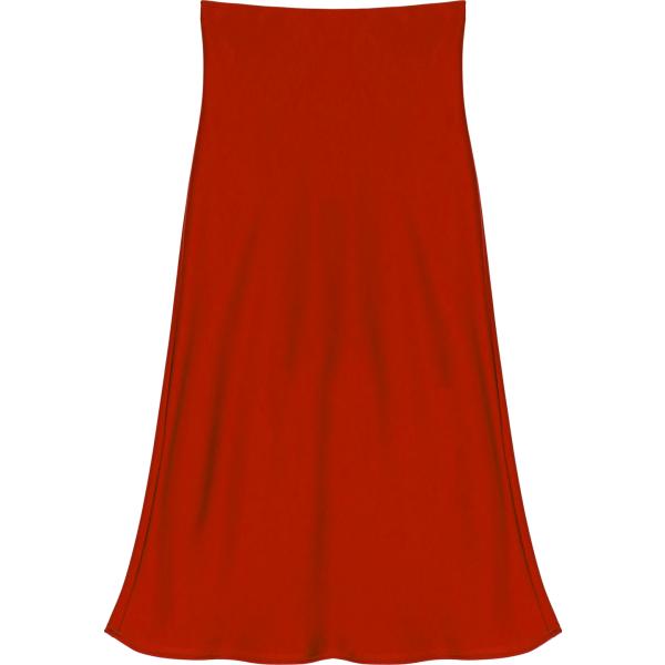 gonne longuette Imperial rosso tinta unita