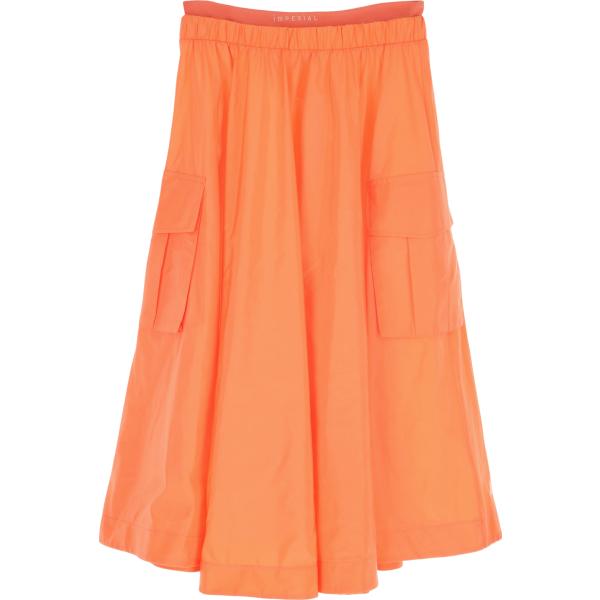 gonne lunghe Imperial arancione tinta unita