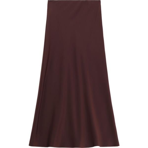gonna lunga da donna in marrone scuro lungo a vita alta Imperial