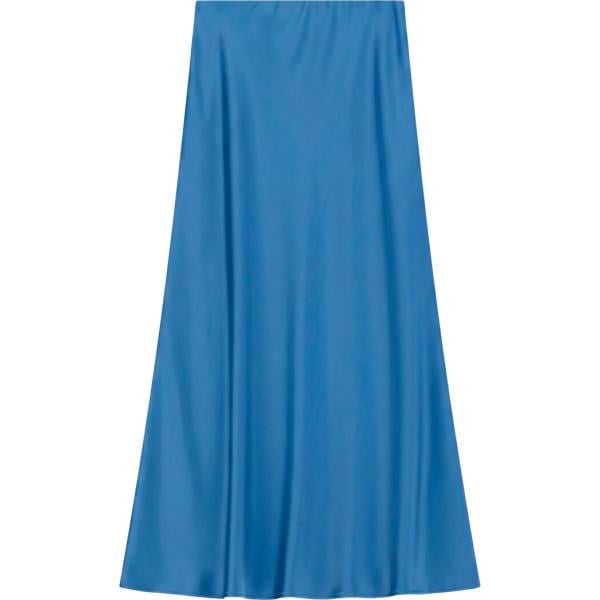 Gonna lunga da donna in blu medio lungo a vita alta Imperial