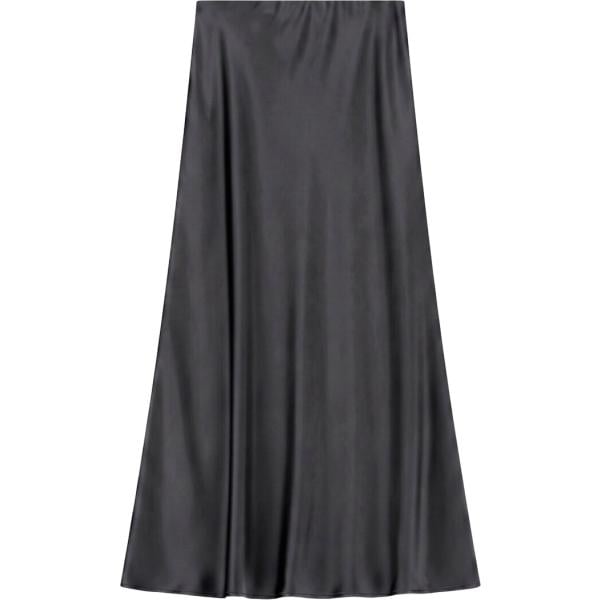 Gonna lunga da donna in grigio scuro lungo a vita alta Imperial