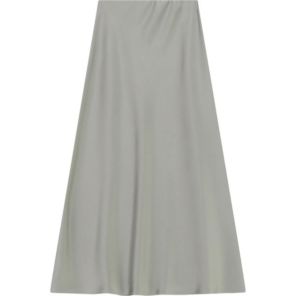 Gonna lunga da donna in grigio chiaro lungo a vita alta Imperial