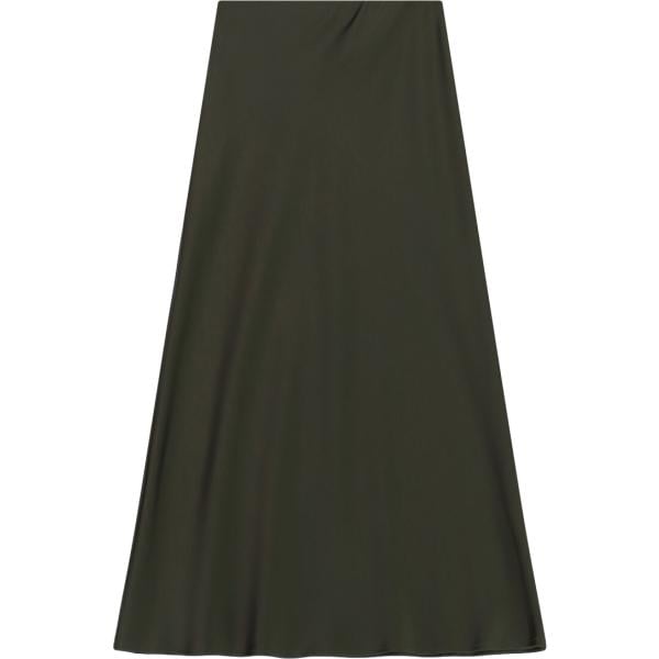 Gonna lunga da donna in verde oliva lungo a vita alta Imperial Imperial