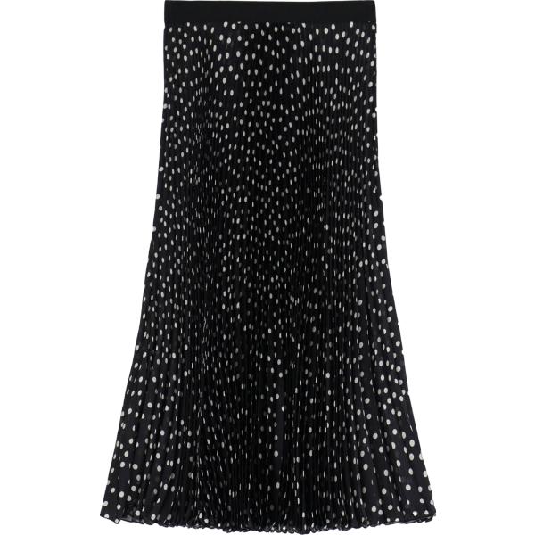 gonne longuette Imperial nero a pois