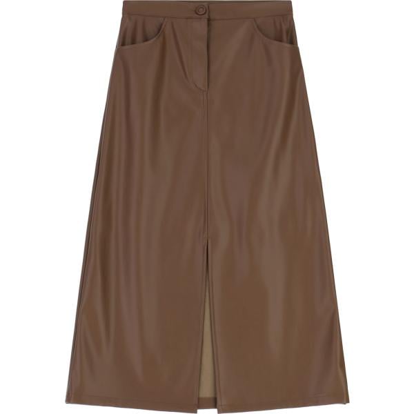 gonne longuette Imperial marrone tinta unita