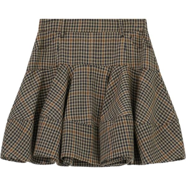 minigonne Imperial verde a quadri