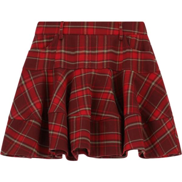 minigonne Imperial marrone scozzese