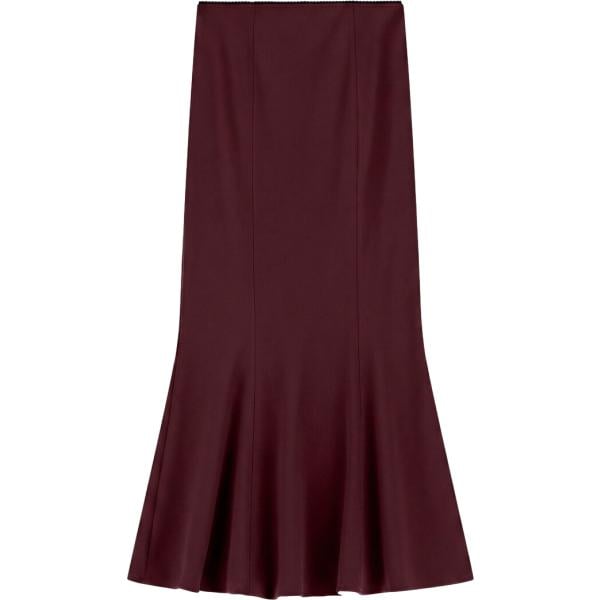 Gonna lunga da donna in bordeaux lungo a vita alta Imperial