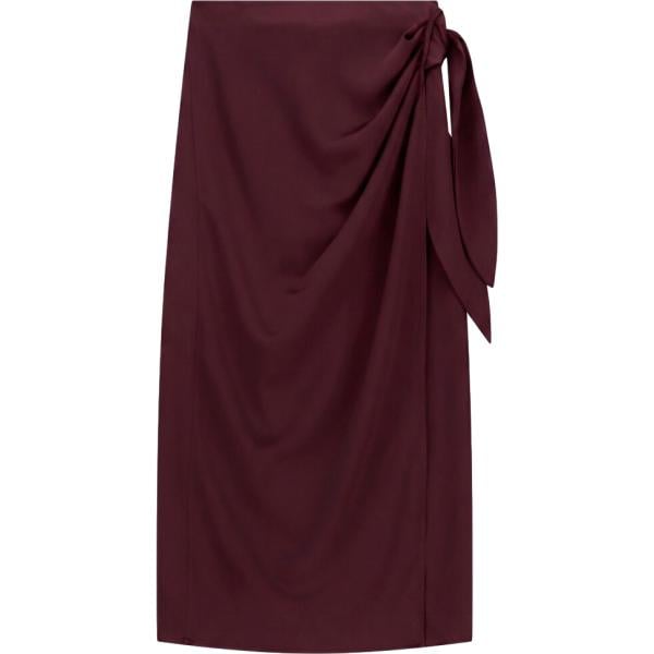 Gonna lunga da donna in marrone scuro lungo a vita alta Imperial