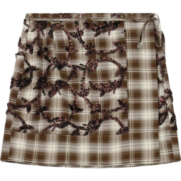 minigonne Imperial marrone a quadri