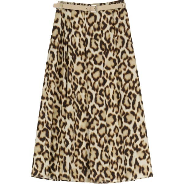 gonne longuette Imperial marrone animalier
