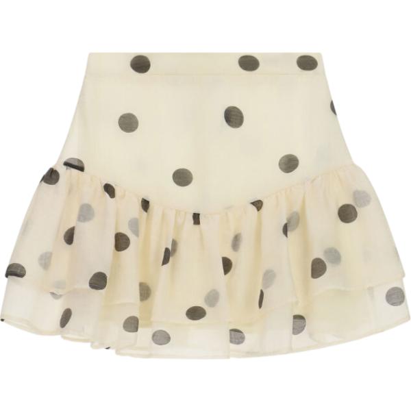minigonne Imperial bianco a pois