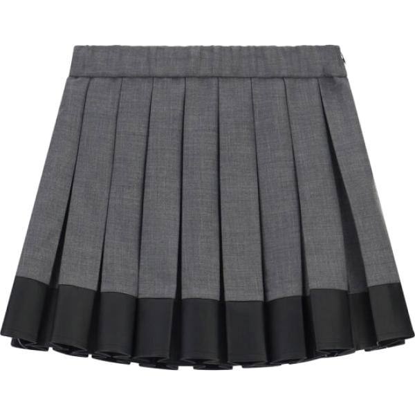 Minigonna da donna in grigio scuro plissè corto Imperial
