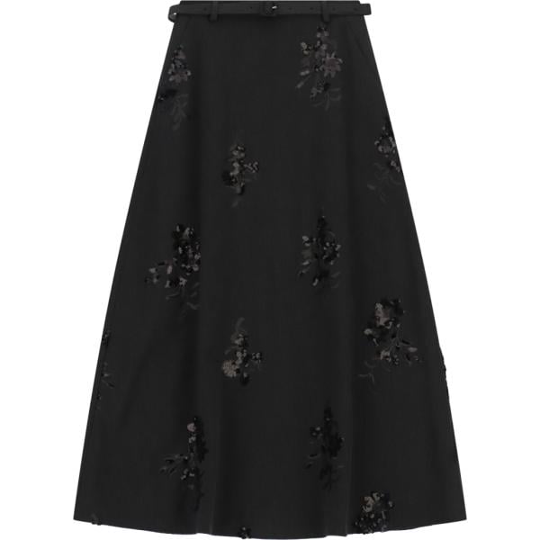 gonne lunghe Imperial nero a fiori
